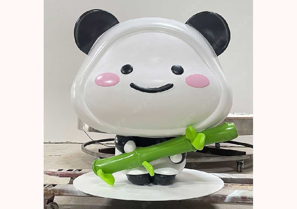 Fiberglass Reinforced Plastic (FRP) panda figurine