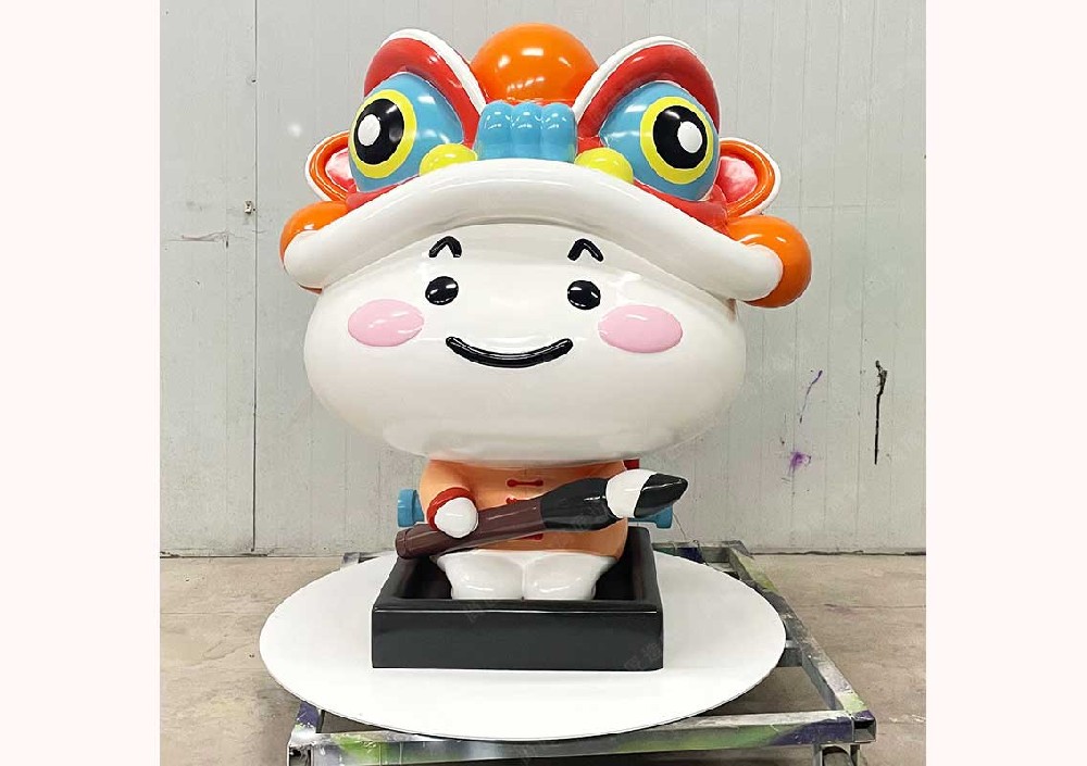 Fiberglass Reinforced Plastic (FRP) Lion Dance Sculpture